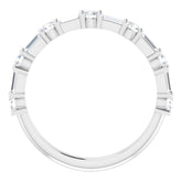 14K White 5/8 CTW Natural Diamond Anniversary Band